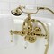 Kingston Brass CA1009T2 3-3/8" Tub Wall Mount Clawfoot Tub Faucet with Hand Shower, Polished Brass CA1009T2 - alternate 5